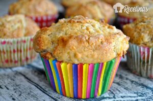 Receta de muffins de manzana