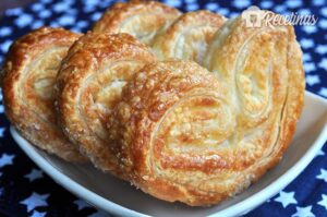 Receta de palmeritas de hojaldre