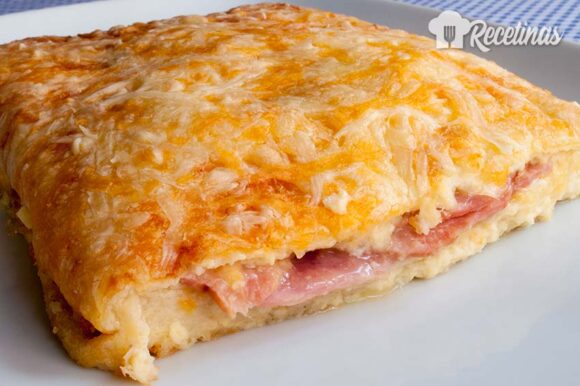 Pastel de jamón y beicon