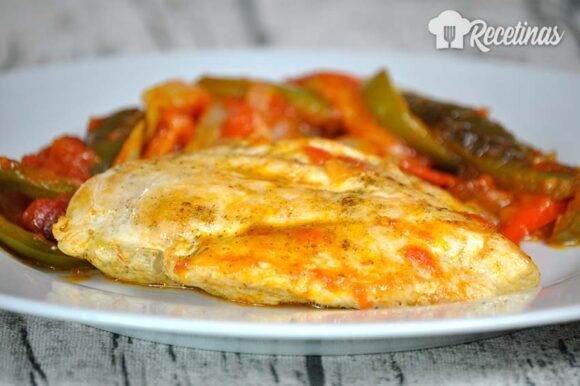 Pechugas de pollo con pimientos