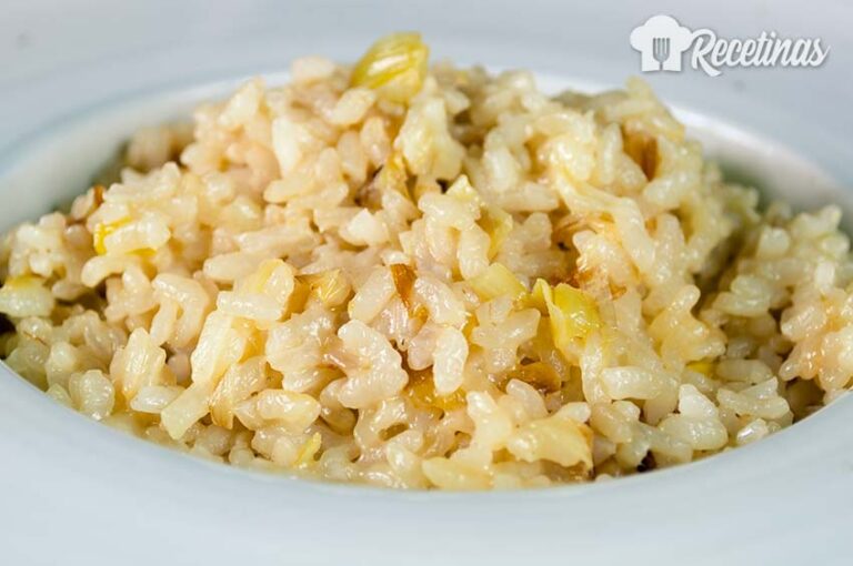 Receta de risotto de puerros
