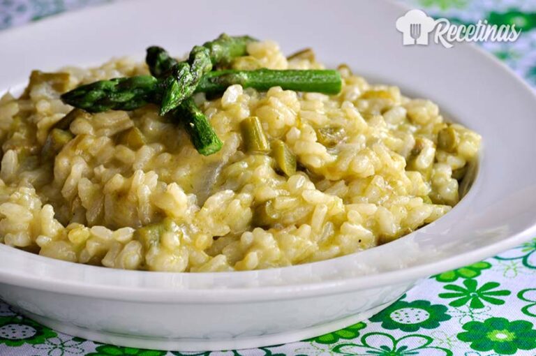 Receta de risotto con espárragos