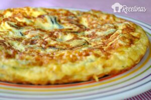 Receta de tortilla de atún con calabacín