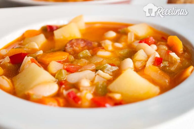 Receta de alubias blancas con verduras
