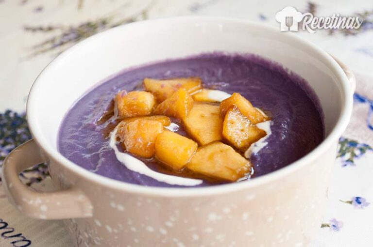 Receta de crema de col lombarda