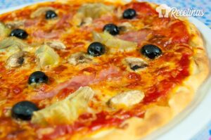 Receta de pizza capricciosa