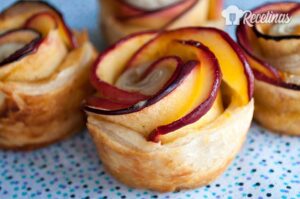 Receta de rosas de manzana
