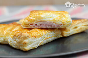Receta de empanadas de hojaldre de jamón y queso
