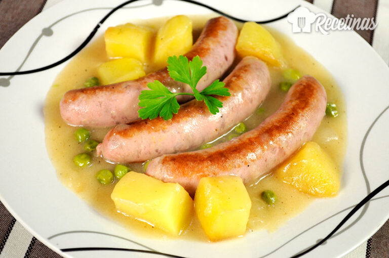 Receta de salchichas con patatas