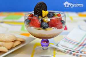 Receta de parfait de frutas y yogur