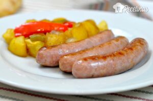 Receta de salchichas con patatas