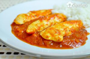 Receta de solomillos de pollo con tomate