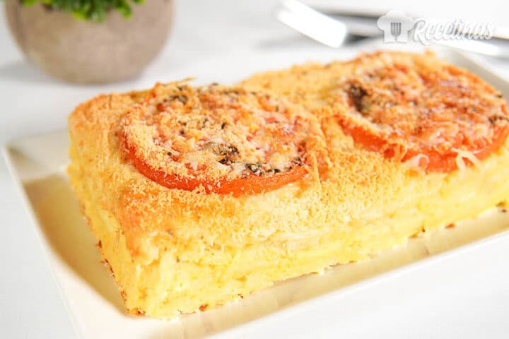 Receta de pastel de tomate y queso