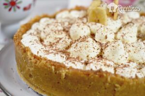 Tarta de plátano sin horno