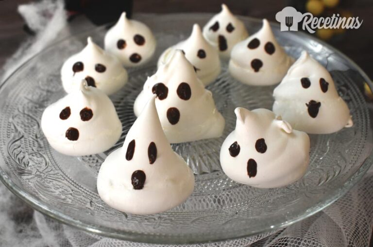 Receta de fantasmas de merengue