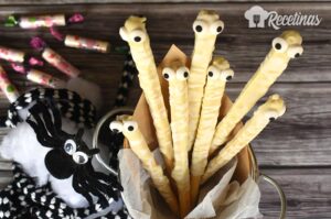 Receta de palitos momia para Halloween