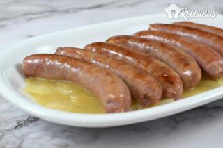 Receta de salchichas a la sidra