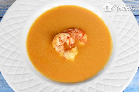 Crema de langostinos