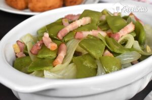 Receta de judías verdes con bacon