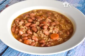 Receta de judías pintas con arroz