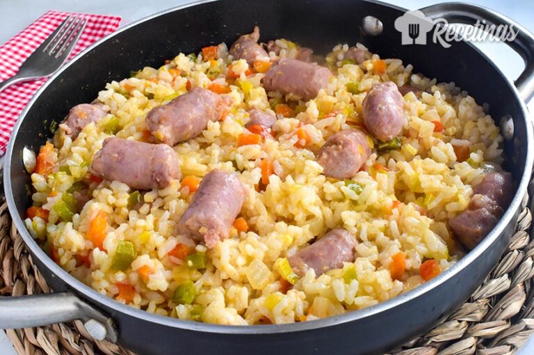 Receta de arroz con salchichas