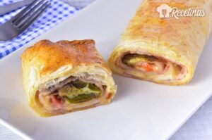 Receta de rollo de pimiento y bacon
