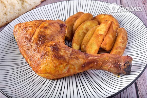 Contramuslos de pollo al horno