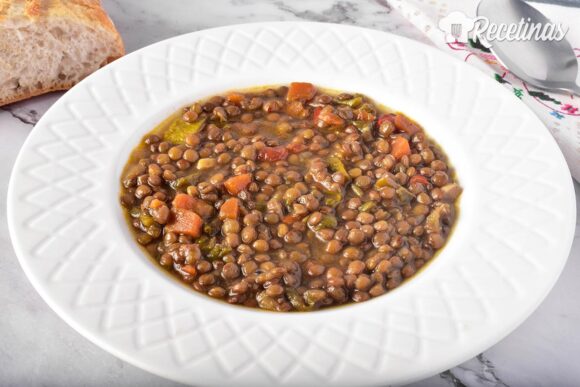 Lentejas con verduras en olla express