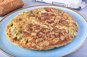 Receta de tortilla de habas