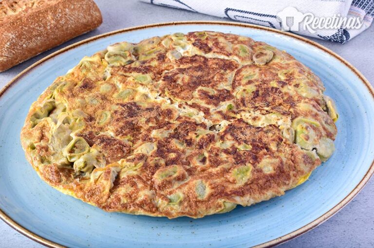 Receta de tortilla de habas
