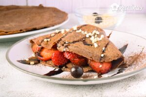Crepes de avena y chocolate