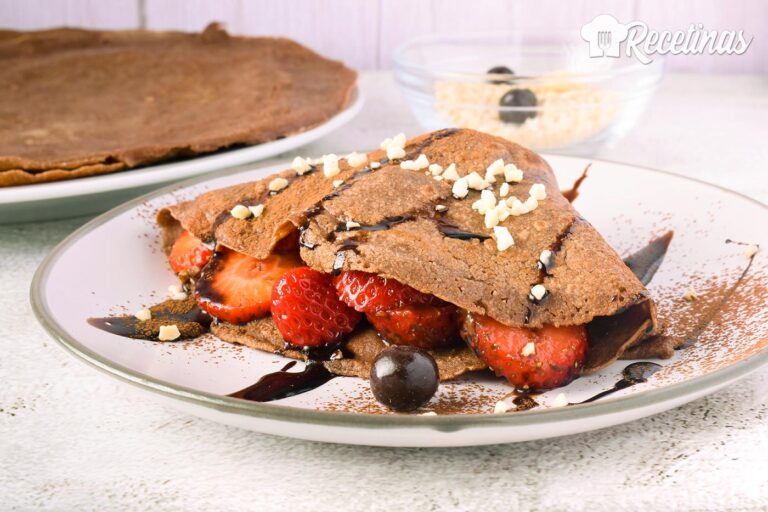 Crepes de avena y chocolate