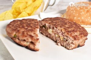 Hamburguesas rellenas
