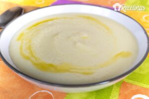 Crema de coliflor y manzana