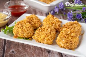Nuggets de pollo rebozados con cereales