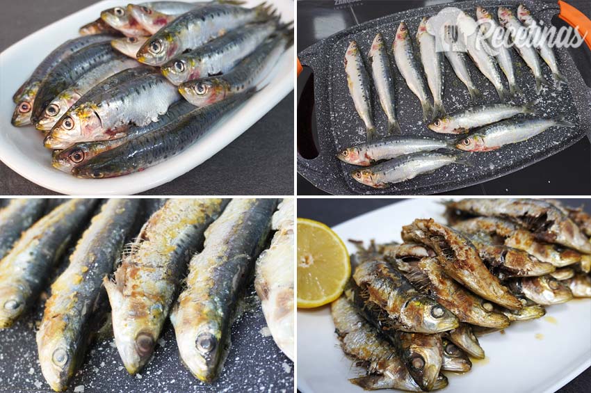 Preparación de las sardinas.