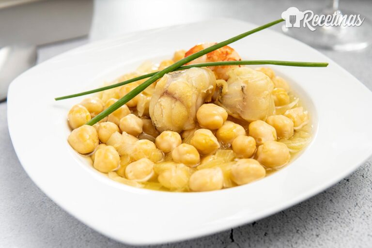Garbanzos con rape