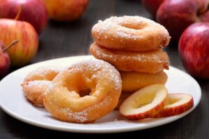 Receta de rosquillas de manzana