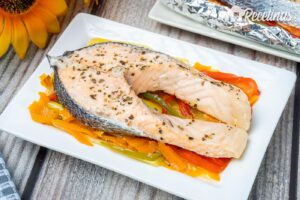 Salmón en papillote