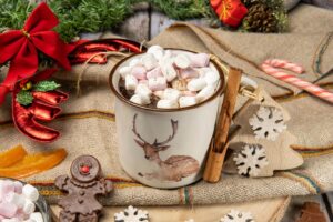 Chocolate con malvaviscos