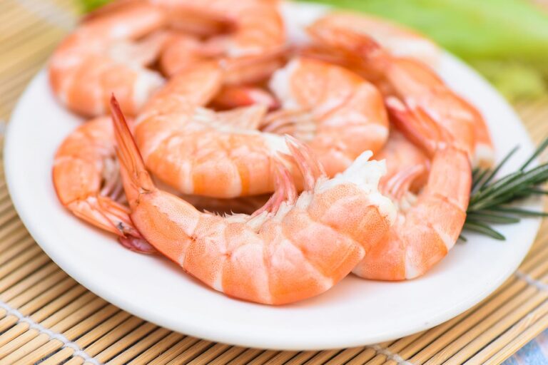 Cocción de los langostinos