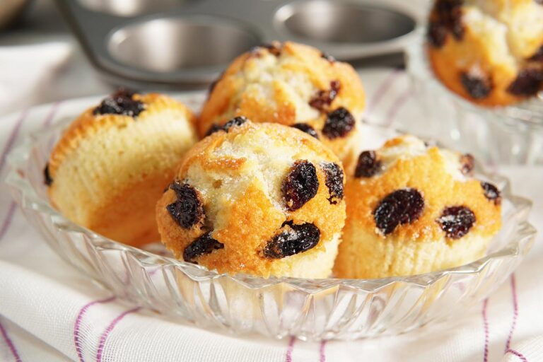 Friands keto de arándanos