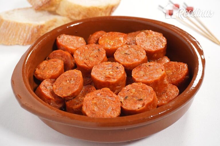 Receta de chorizo al vino