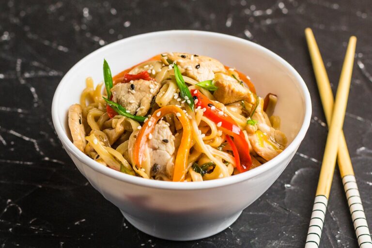 Receta fácil de chow mein