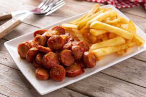 Receta de currywurst