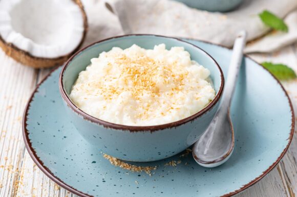 Arroz con leche de coco
