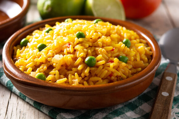 Arroz con guisantes