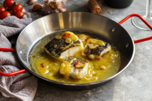Receta de bacalao al pil pil