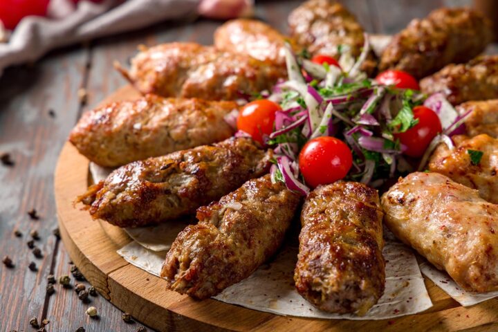Receta de kebabs de cordero a la turca