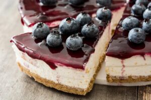 Receta de tarta de arándanos